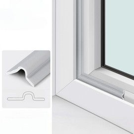 Draft Blocker Weatherstripping for Doors, Windows & Gaps White 8ea