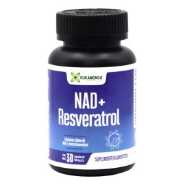 Nad Y Resveratrol 30 Cáps  Antioxidante Celular Natural                                                                                               