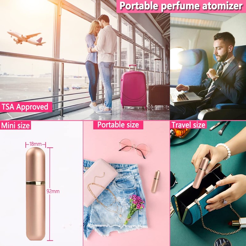 ANTOKX Travel Perfume Bottle Refillable Atomizer - 5ML Perfume Atomiser,