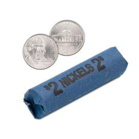 Nickel Flat Coin Wrappers, Solid Bundle of 100