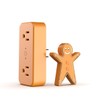 Remote Control Outlet for Christmas Tree Lights, Gingerbread Man Wireless