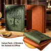 OVESMUSL 2 Pack PU Leather 3 Ring Binder, 2 Inch