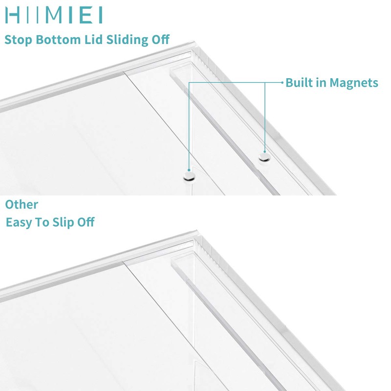 HIIMIEI Acrylic Tissue Box Cover Clear Tissue Holder Square Napkin