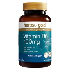 Herbs of Gold Buy Herbs of Gold Vitamin B6 100mg 60 Tablets Online