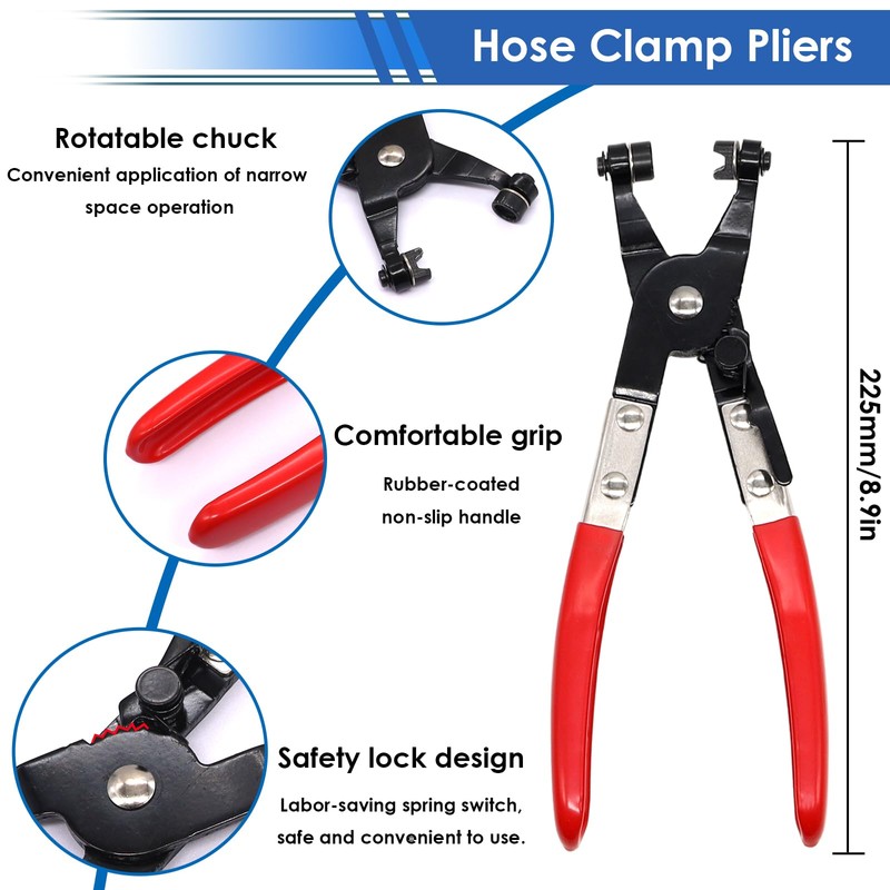 smseace 75Pcs Spring Band Hose Clamp 19 21 23 24