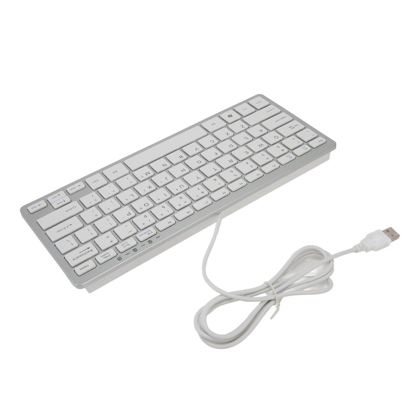 USB Wired Keyboard 78 Scissor Keys 13 Shortcut LED Indicator