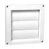 Central Vacuum Cleaner White Louvered Door Exhaust Vent