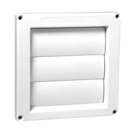 Central Vacuum Cleaner White Louvered Door Exhaust Vent
