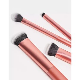 Real Techniques - Face Base Set - Set De 4 Brochas Color Dorado