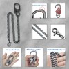 [Ahiller] Mens Wallet Chain, Tungsten Steel Sharp Cone Carabiner Double
