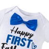 Yruiz Baby Boy Happy First Father's Day Romper Outfit Shorts