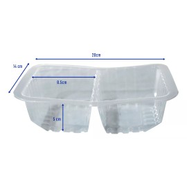 Dilitools 20x14x5d-bandeja Charola Para Maquina Sell. 100 Pzs C/div