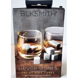 Blksmith  Liquor Stones. Liquor Icecube With Carry Pouch. Set Of 9