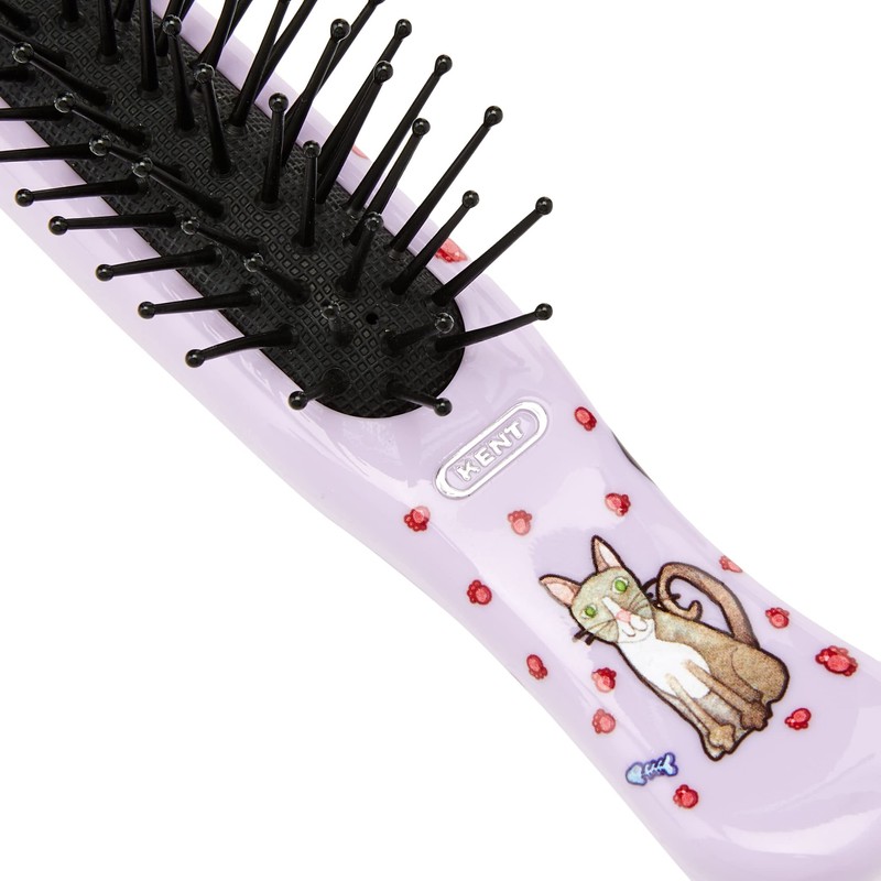 Kent ArtHedz Cats Designed Pocket Size Hairbrush