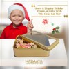 hadaaya Rectangular Tin With Clear Lid Gift box Multipurpose Kitchen