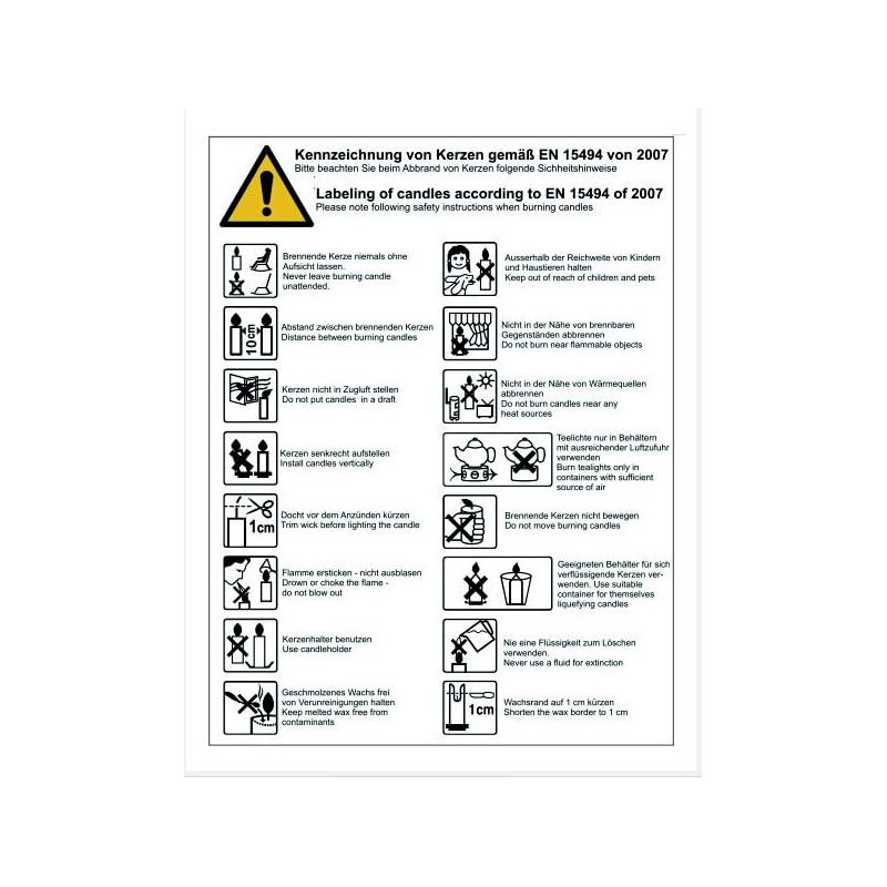 CandleCorner 25 Tea Lights Night Lights Transparent Case 7-8 Hours