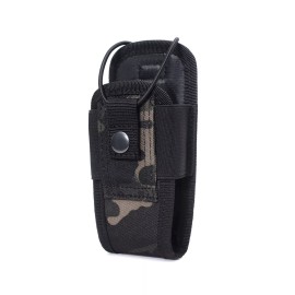 Unbranded Tactics Molle Walkie Talkie Pouch Radio Holder for Duty Belt Holster Storage Bag - BCP
