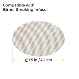 Mesh Set for Birner Smoking Gun, 5 PCS, 1.5 in (4.2 cm)
