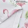 APROPHIC Summer Flamingo Shower Curtain for Bathroom Decor, Palm Leaf