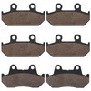 SOLLON Front and Rear Brake Pads for Honda 1500 GL1500