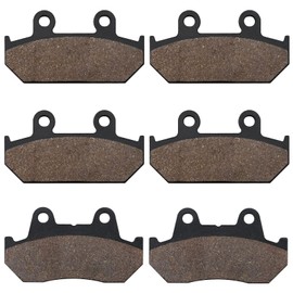 SOLLON Front and Rear Brake Pads for Honda 1500 GL1500 Goldwing (All models) 1500 SE L 1988-2000, GL1500A Aspencade GL1500I Interstate 1990-2000