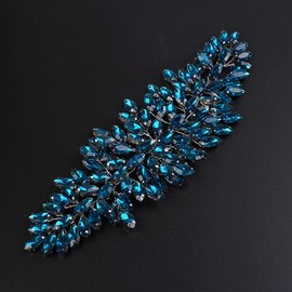 JWICOS Diadema de cristal para novia, accesorio para el cabello para mujeres y niñas (lago)