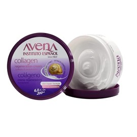 Avena Instituto Español Collagen Regeneration Cream, Softens & Moisturizes, Skin Repair Formula, 2-Pack, 6.8 Fl Oz each, 2 Jars.