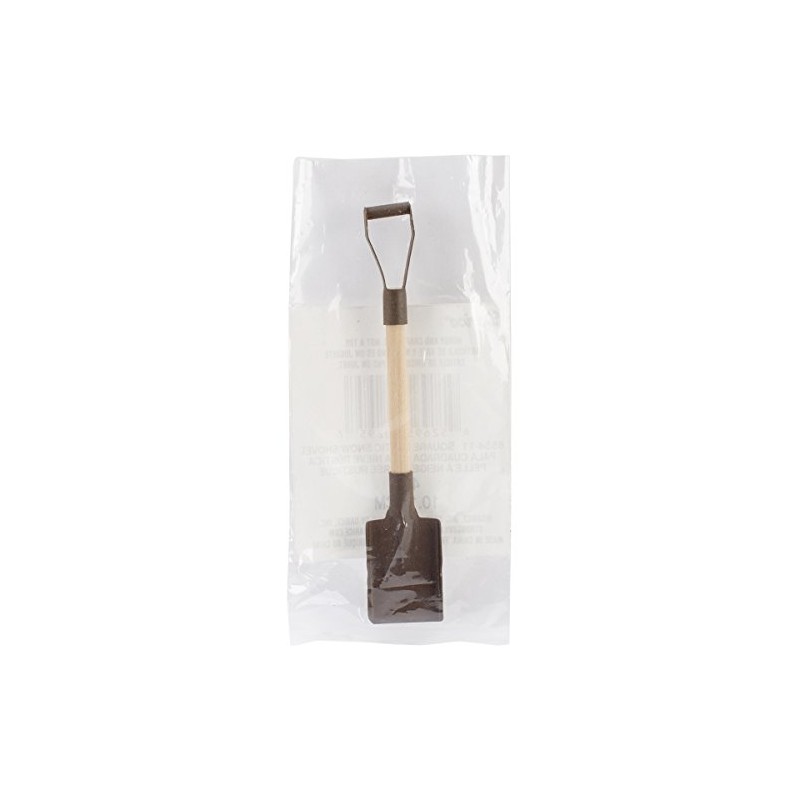 Darice Rustic Square, 4 inches Snow Shovel, Rust