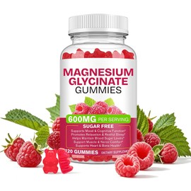 Magnesium Glycinate 3-in-1 Gummies with Added Vitamins & Coenzyme, Daily Balance & Wellbeing Support, Daily Nutritional Support, Natural Pectin, 120 Gummies