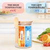 Airtight Glass Jars With Bamboo Lids And Spoons, 15oz Glass