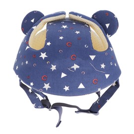 Baby Helmet Starry Sky Blue Cotton Comfortable Head Cushion Toddler Safety Helmet for Crawling Playing Walking