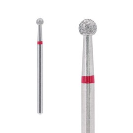 Diamond Nail Drill Bit - Ball Shape - Grit: Medium 3.1mm