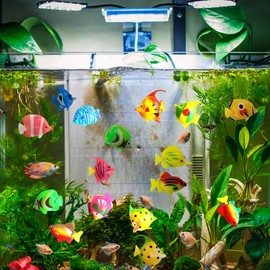 HyzaPhix Artificial Fish Fake Fish Artificial Floating Fish Tropical Fish Set of 30 Aquarium Aquarium Ornaments Objects Cute Realistic Artificial Aquarium Aquarium Decor Decoration Ornaments Ornaments