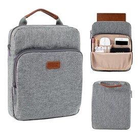 Aplufine Book Sleeve with Zipper, Book Pouch 11" X 9", Book Protector Pouch, Book Sleeve for Book Lovers, Book Cover, Book Carrying Case for Book Accessories, Study Suppliers