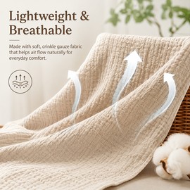 Breathable Nursing Cover for Breastfeeding – Lightweight Muslin Privacy Shawl for Home, Travel & On-the-Go Feeding