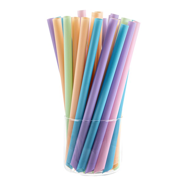 Restaurantware-Basic Nature 9 Inch Colored Plastic Straws, 1000 Pointed Design
