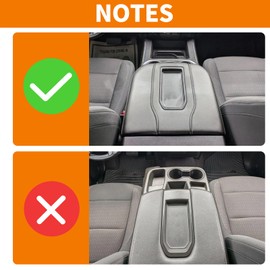 RT-TCZ for Silverado Center Console Cover Armrest Pad for Chevy Silverado Suburban Tahoe for GMC Yukon Sierra 2019 Up Black Interior Accessories