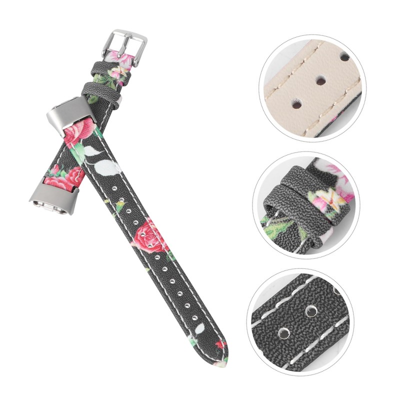 Levemolo Watch Strap for Fit Printed Pattern Leather Smartwatch Band