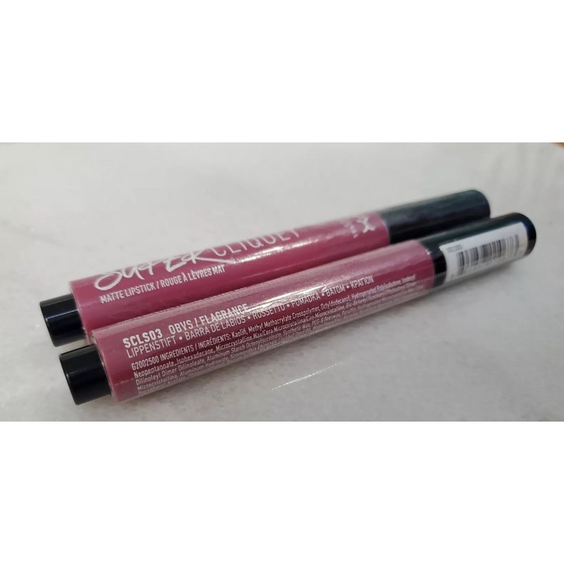 2 NYX Super Cliquey Matte Lipstick SCLS03 OBVS sealed!