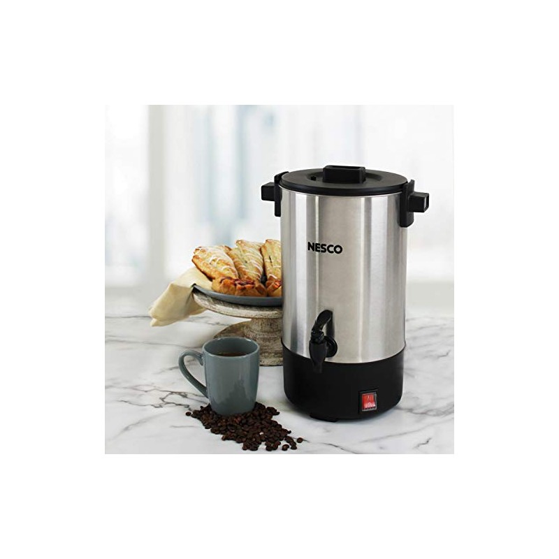Nesco CU-25 Professional Coffee Urn, 25 Cups, Metallic