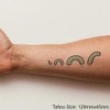 'Loch Ness Monster' Temporary Tattoo - Water Resistant, Skin-Safe, Non-Toxic