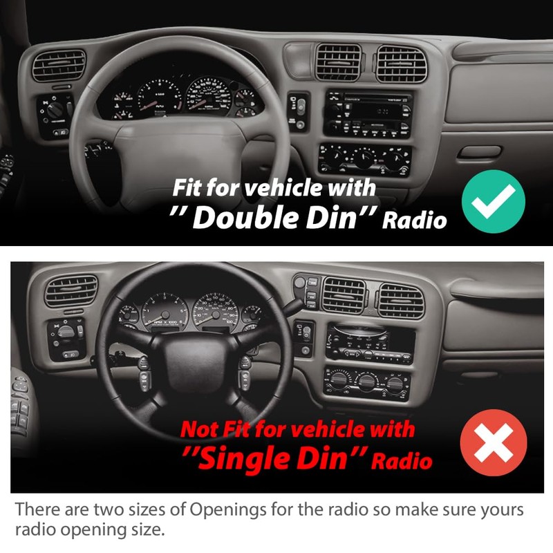 G-PLUS Cluster Dash Radio Bezel Double Din Compatible with Chevy