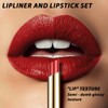 KUNSHNBEI Red Lip Liner and Lipstick for Women, Long Lasting