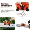 Hand Crank Chainsaw Sharpener Portable Manual Chain Sharpening Jig with
