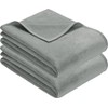 Erwin Müller Trieste Blankets Pack of 2 Cotton Blend Silver