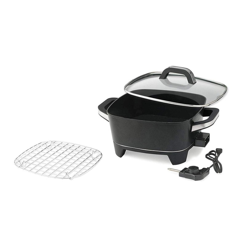 NESCO ES-12, Extra Deep Electric Skillet, Black, 12 inch, 1500