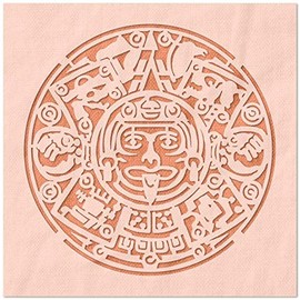 Stencil Stop Mayan Emblem Stencil - Reusable for DIY Projects, Painting, Drawing, Crafts - 14 Mil Mylar Plastic (18 x 18 inches)