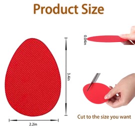 Non Slip Shoe Pads for Bottom of Shoes Sole Protector for High Heels Adhesive Shoe Sole Protectors Anti Slip Shoe Grips Noise Reduction Cushion High Heel Noise Reduction for Women Men (Red+Black)