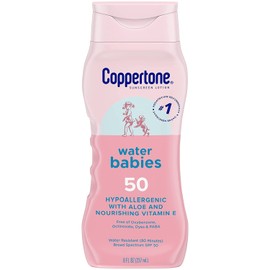 Coppertone Water Babies Non-Irritating Lotion with SPF 50 (Pack of 12)