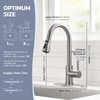 WEWE Kitchen Sink Faucet with Soap Dispenser, Lead-Free Kitchen Faucet